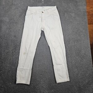 Taylor Stitch Mens 30x28 Cream‎ Pants Casual Workwear Cotton Blend Trousers